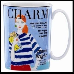 Kate Spade Make Headlines Travel Bright 12 oz Mug